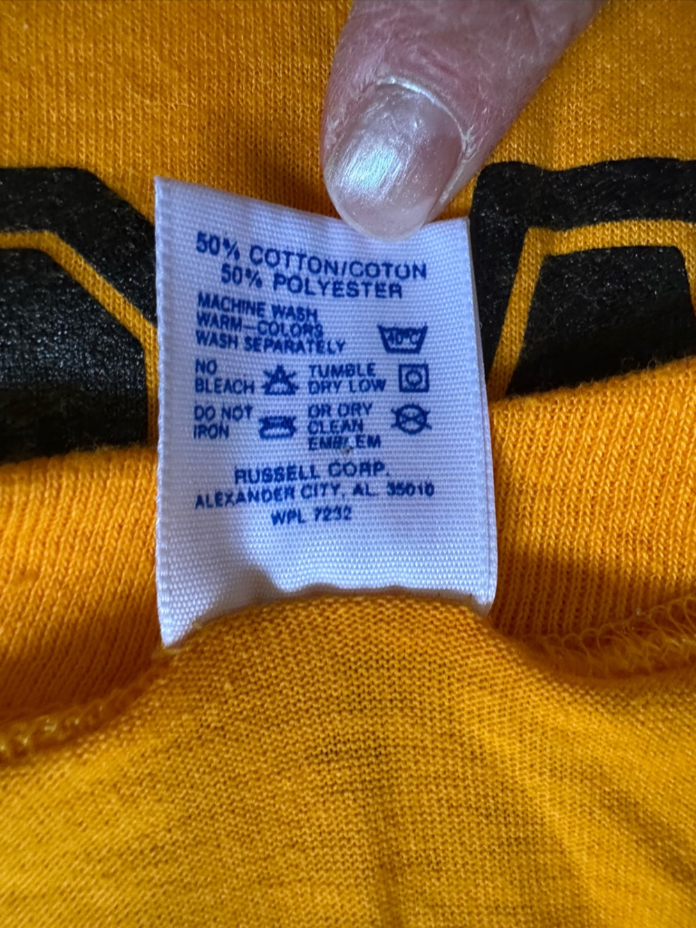 Vintage University of Iowa Herky The Hawk T-Shirt Jerzees Tag - Picture 6 of 7